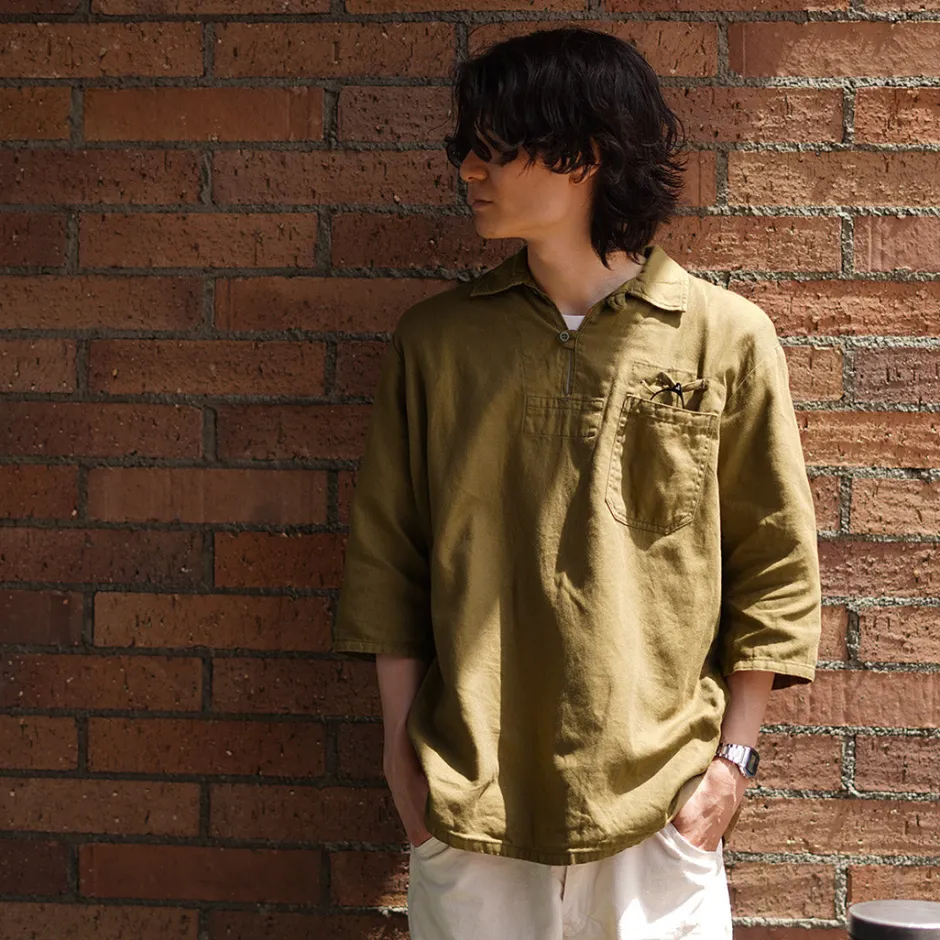 Shirts^JAPAN BLUE JEANS / CODE:SILVER Military Pullover Shirt