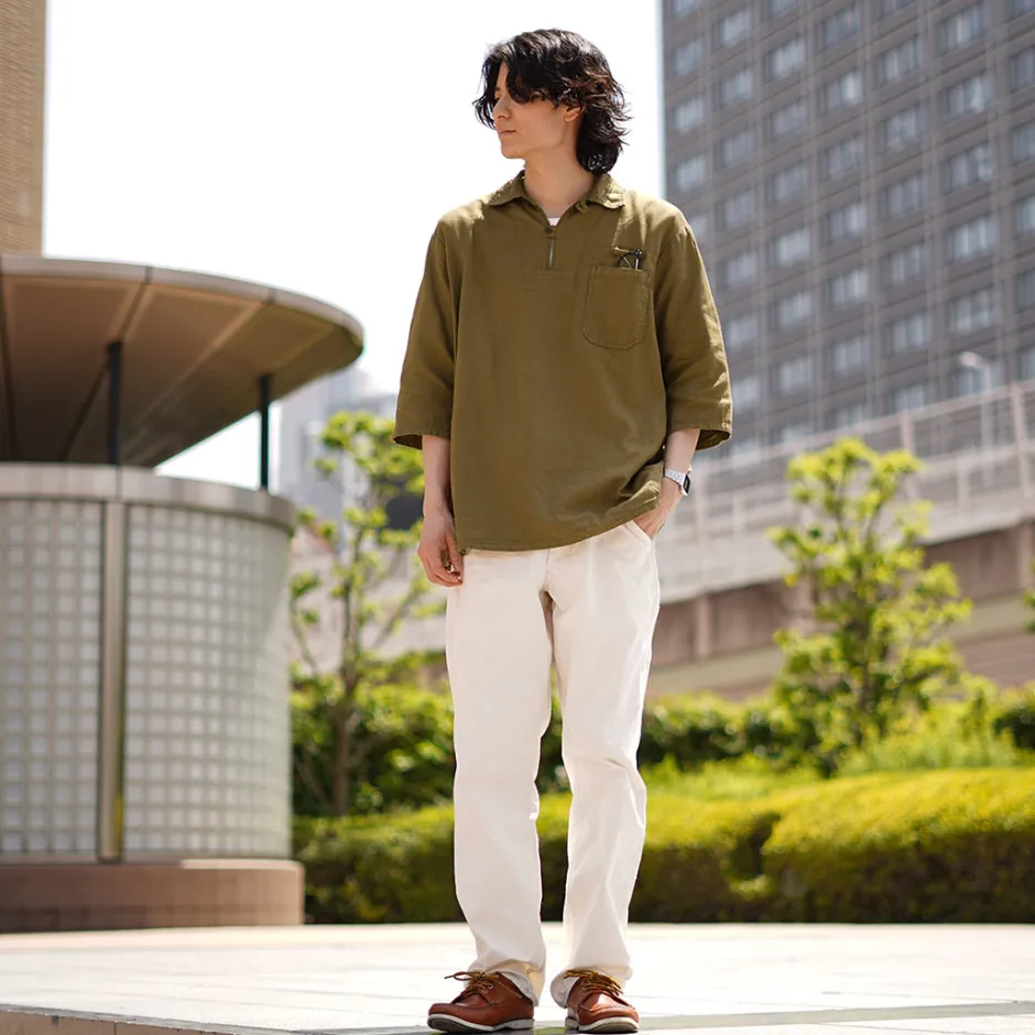 Shirts^JAPAN BLUE JEANS / CODE:SILVER Military Pullover Shirt