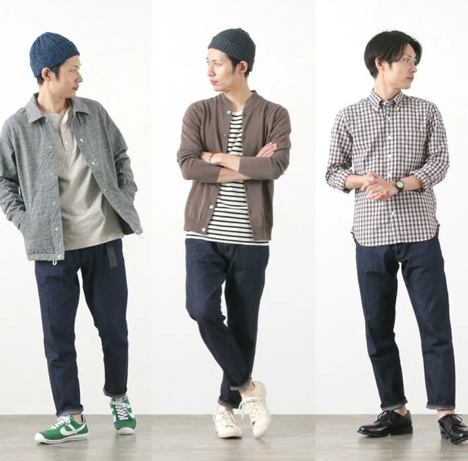 Jeans^JAPAN BLUE JEANS / 8oz 5P Denim Tapered Trousers indigo
