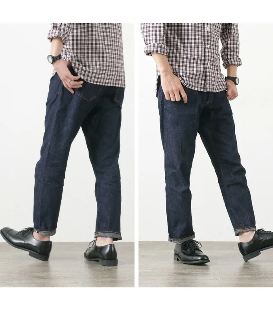 Jeans^JAPAN BLUE JEANS / 8oz 5P Denim Tapered Trousers indigo