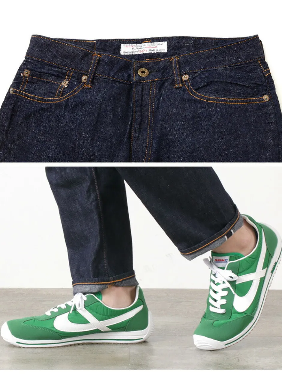 Jeans^JAPAN BLUE JEANS / 8oz 5P Denim Tapered Trousers indigo