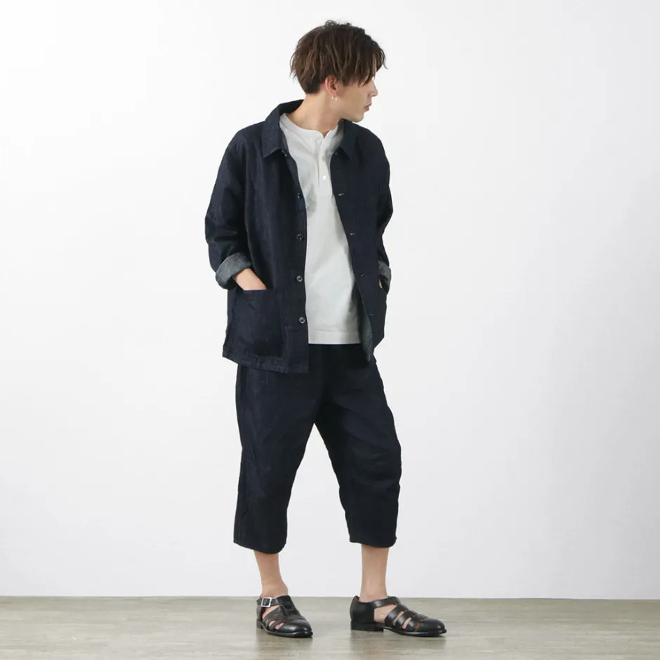 Jeans^JAPAN BLUE JEANS / RJB7570 Cotton Linen Denim Knicker Trousers indigo