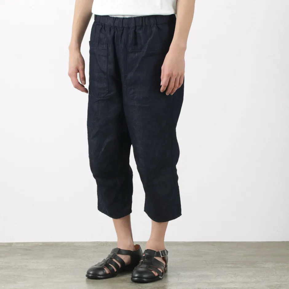 Jeans^JAPAN BLUE JEANS / RJB7570 Cotton Linen Denim Knicker Trousers indigo