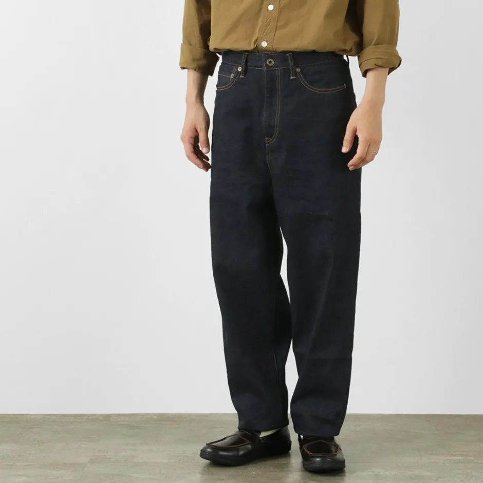 Jeans^JAPAN BLUE JEANS / RJB6171 12oz selvedge wide tapered trousers indigo