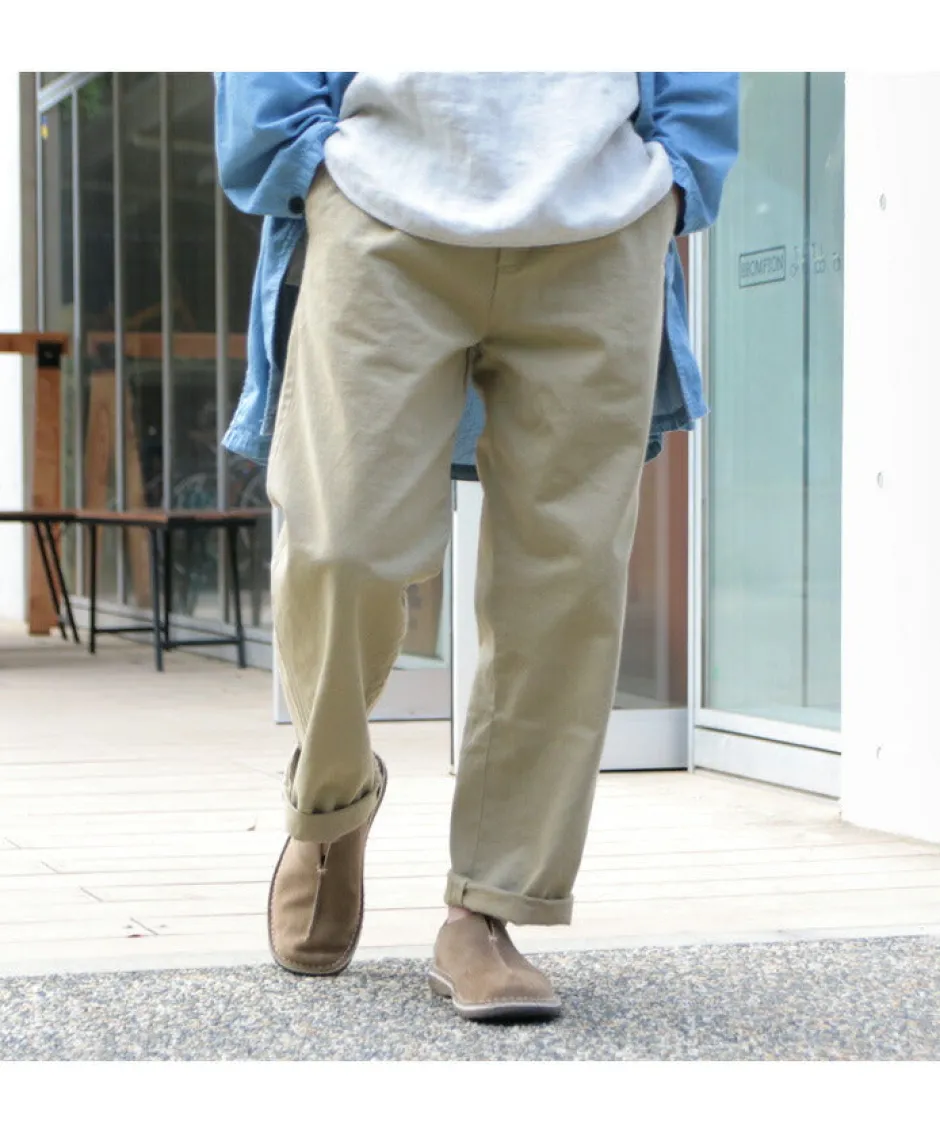 Work Pants & Chinos^JAPAN BLUE JEANS / RJB802012oz selvedge chino 1-tuck wide trousers beige