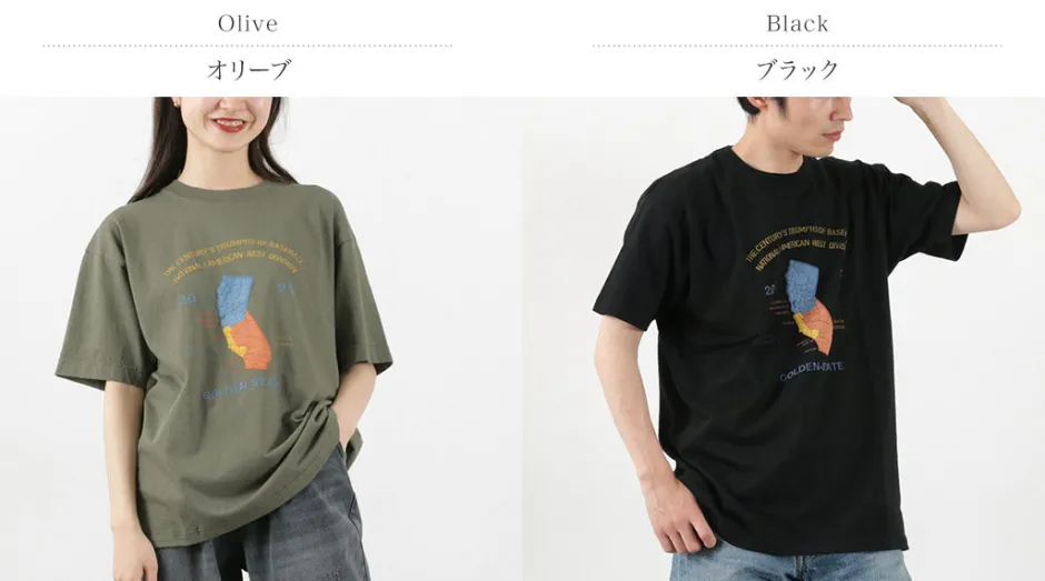 T-Shirts^JHANKSON / California Maps short sleeve T-shirt