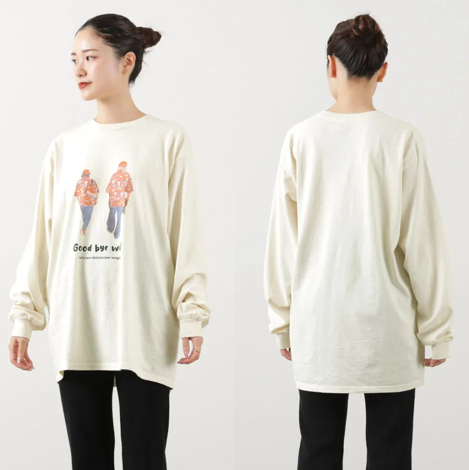 T-Shirts^JHANKSON / Goodbye Win Long Sleeve T-Shirt natural