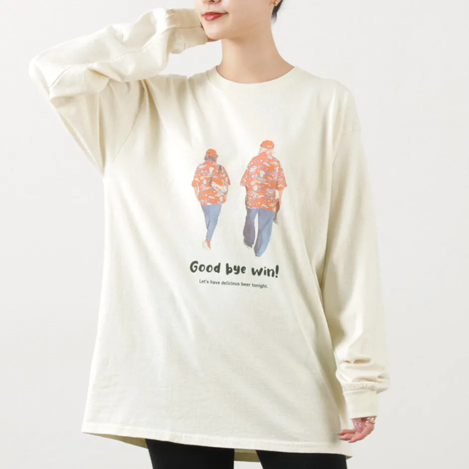 T-Shirts^JHANKSON / Goodbye Win Long Sleeve T-Shirt natural