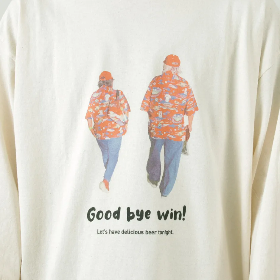 T-Shirts^JHANKSON / Goodbye Win Long Sleeve T-Shirt natural