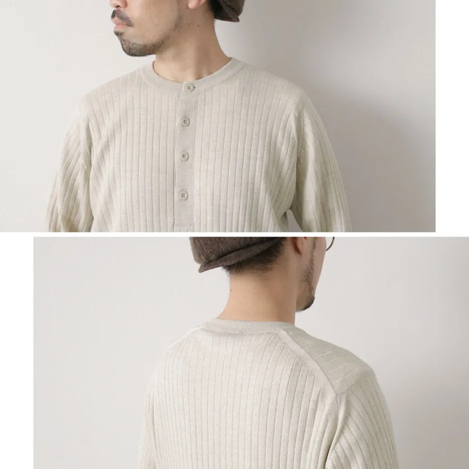 Knits^JOHN SMEDLEY / A4713 30G Henry Neck Ribbed Sweater
