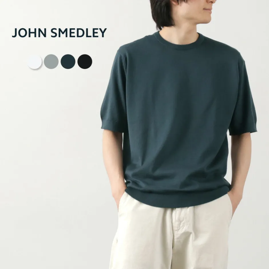 T-Shirts^JOHN SMEDLEY / Sea Island Cotton 30 Gauge Crew Neck Knit