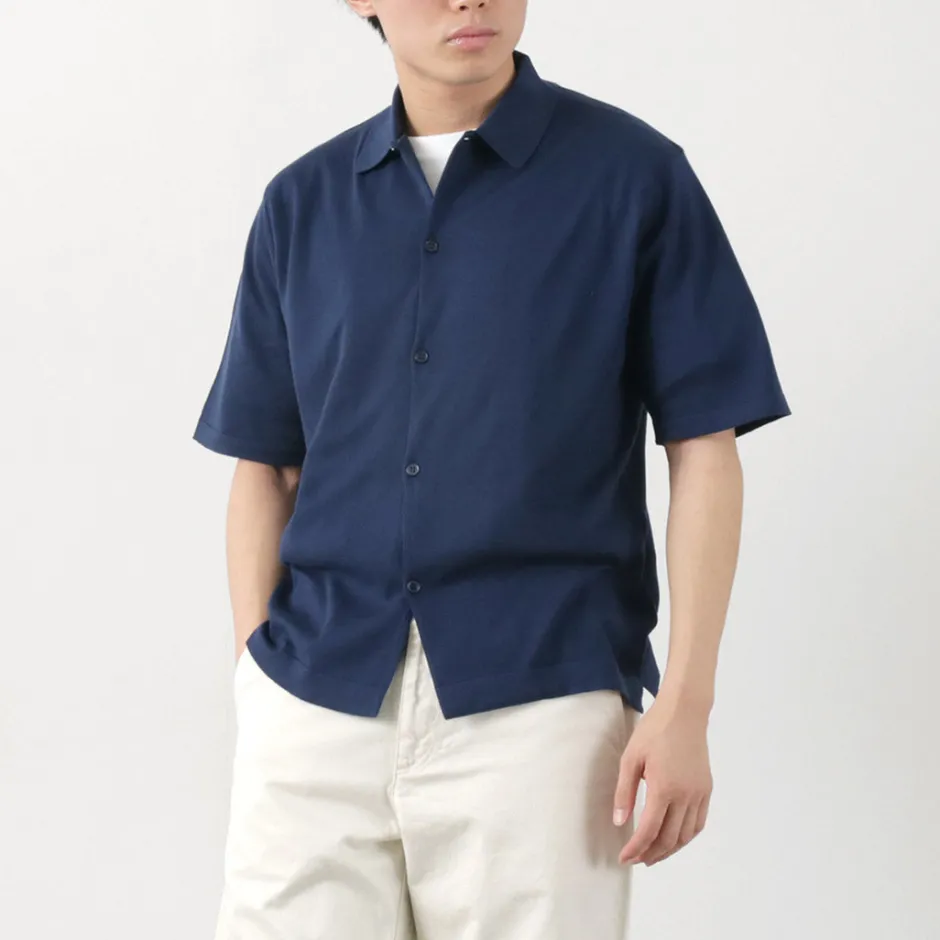 Shirts^JOHN SMEDLEY / Sea Island Cotton 30 Gauge Knit Shirt