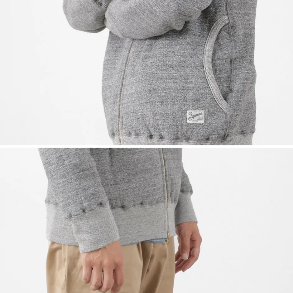 Cardigans^KEPANI / Crew Neck Full Zip Sweat Jacket