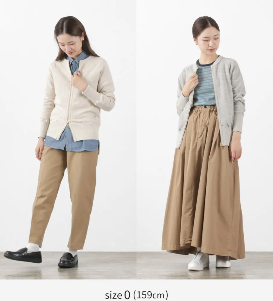 Cardigans^KEPANI / Crew Neck Full Zip Sweat Jacket