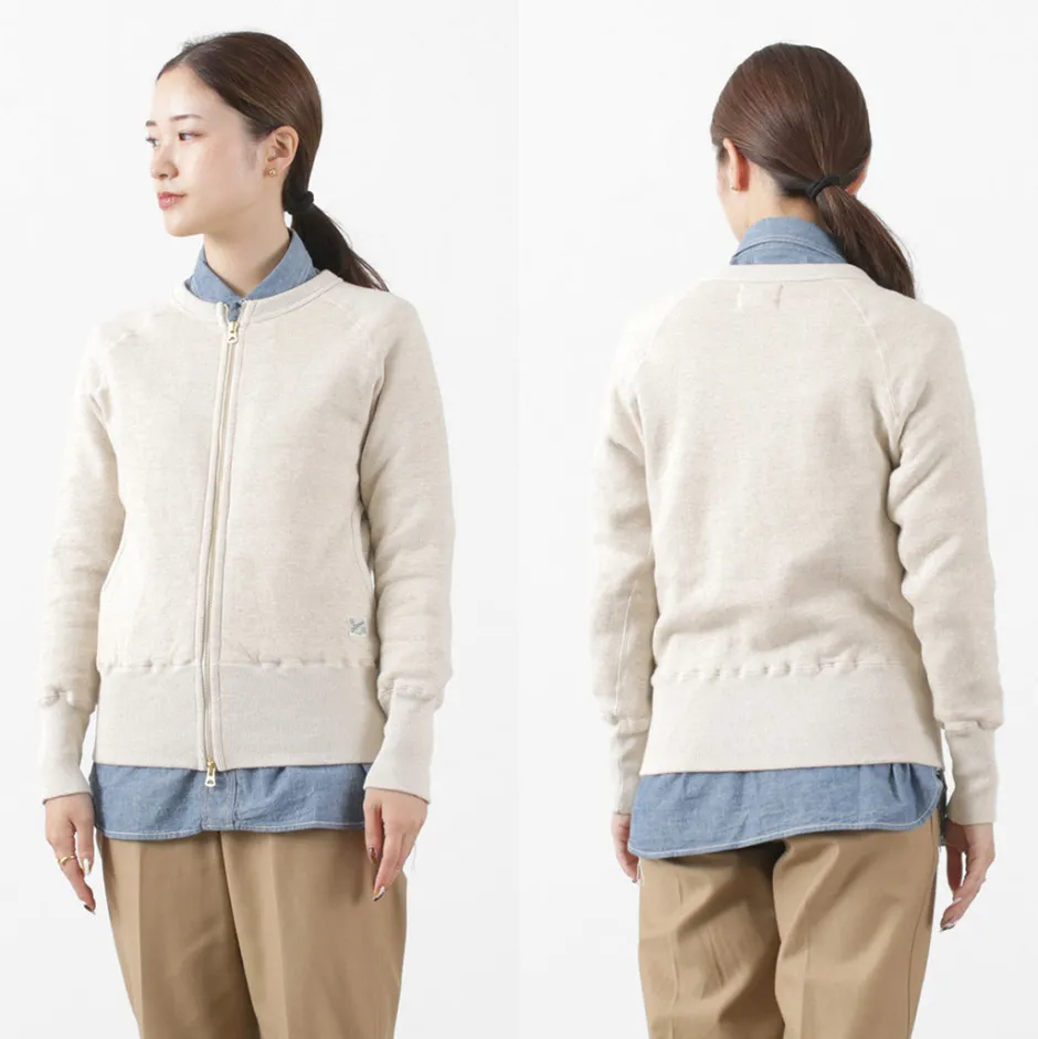 Cardigans^KEPANI / Crew Neck Full Zip Sweat Jacket