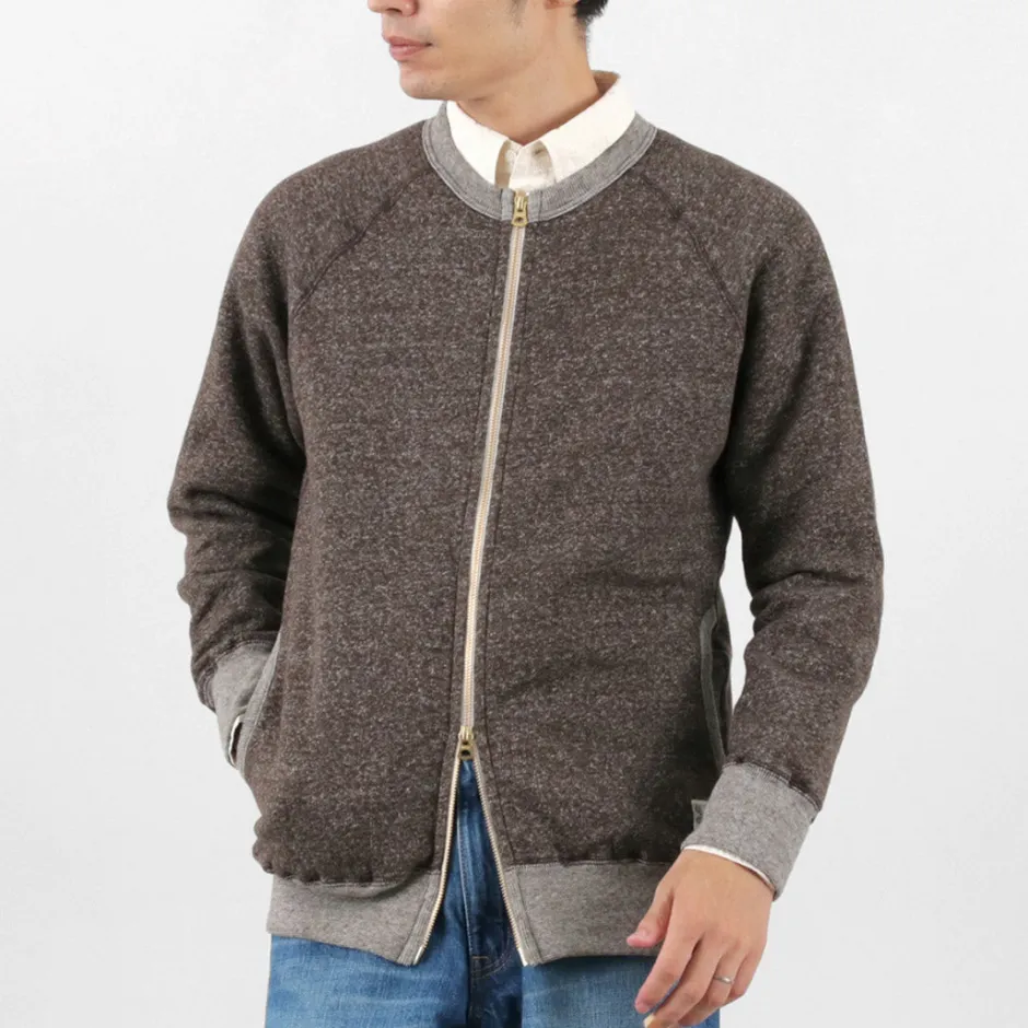 Cardigans^KEPANI / Crew Neck Full Zip Sweat Jacket