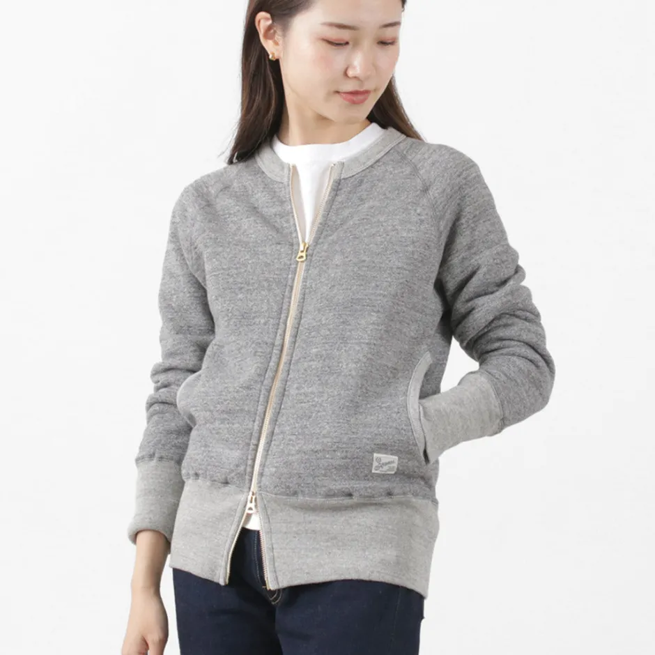 Cardigans^KEPANI / Crew Neck Full Zip Sweat Jacket
