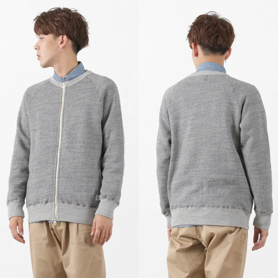 Cardigans^KEPANI / Crew Neck Full Zip Sweat Jacket