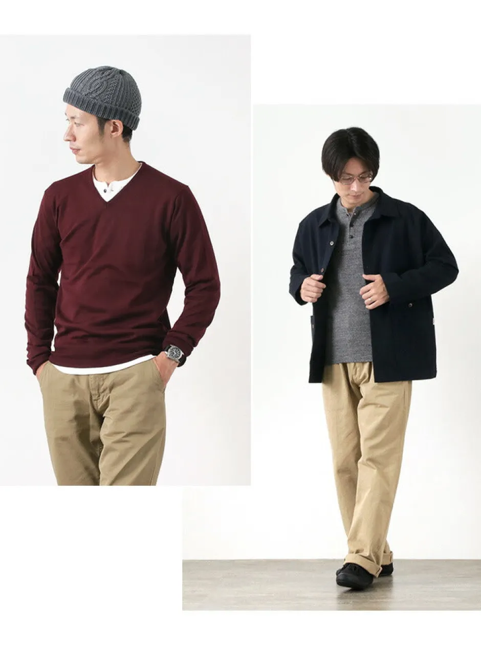 T-Shirts^KEPANI / Henley neck long sleeve tee
