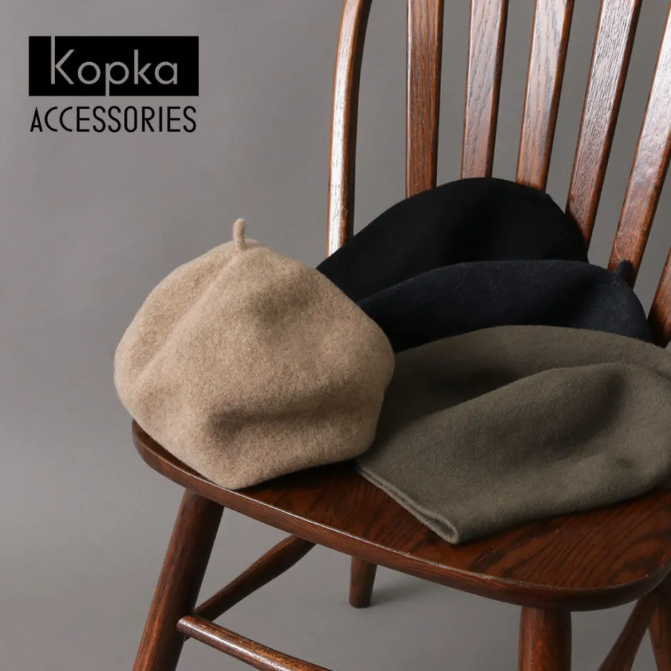 Hats^KOPKA / Pure Merino Roll Up Beret