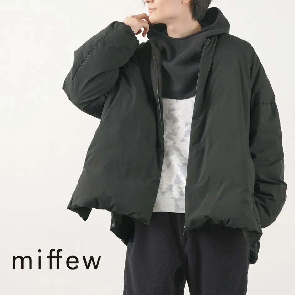Down Wear^MIFFEW / Collarless Over Down Jacket black