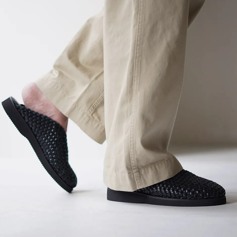 Sandals^MOLLE SHOES / Woven Leather Crog Sandals