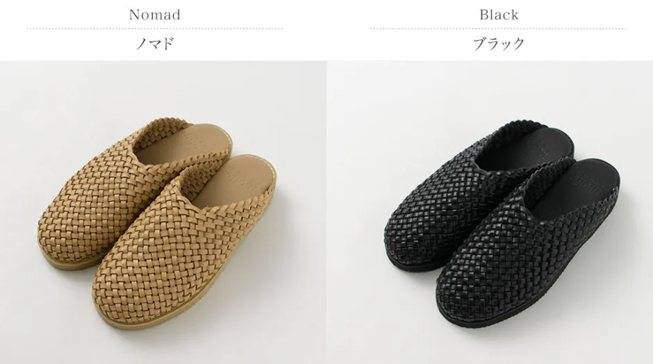 Sandals^MOLLE SHOES / Woven Leather Crog Sandals