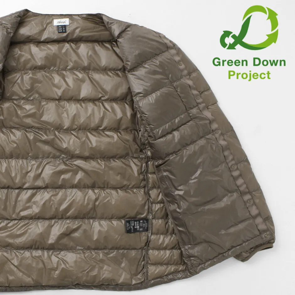Down Wear^NANGA / Inner Down Cardigan Detachable Sleeve