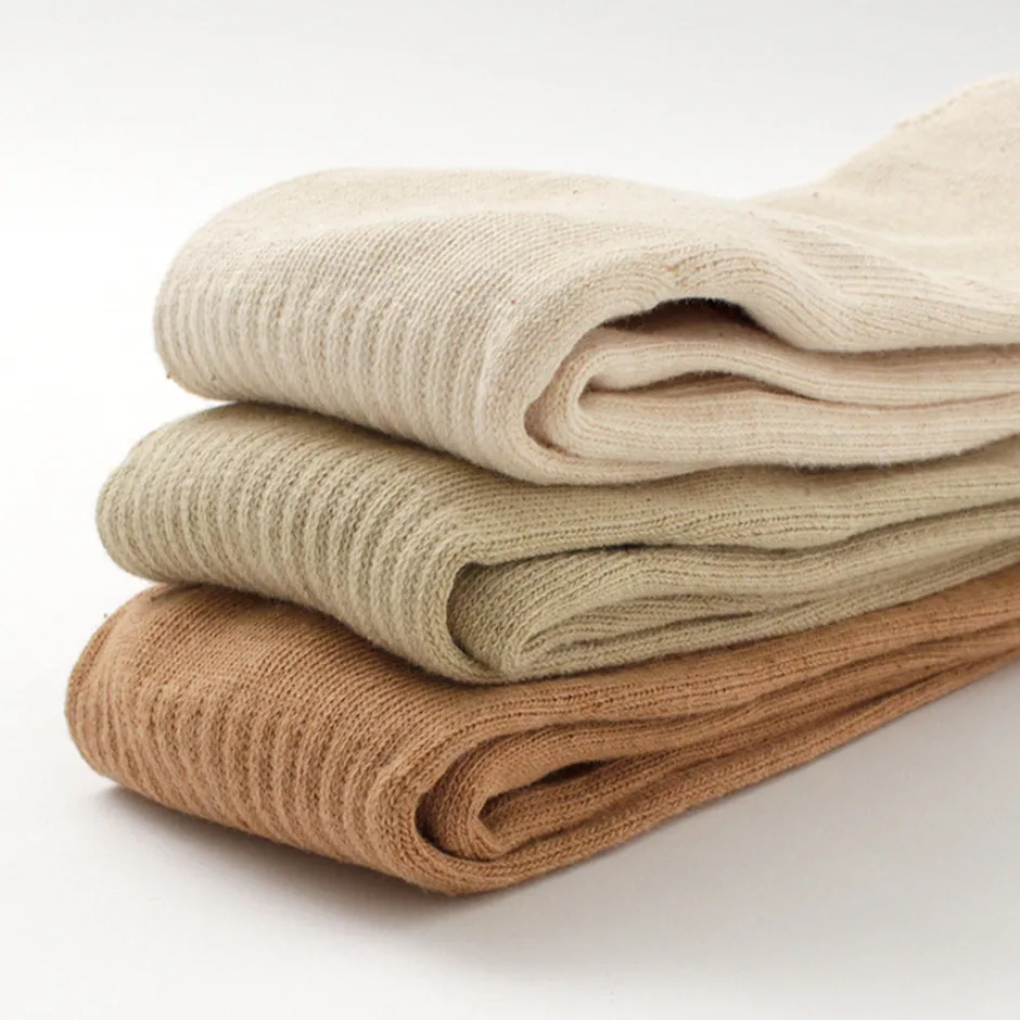 Socks^NODAL / Organic Cotton 3 Pack Crew Socks natural