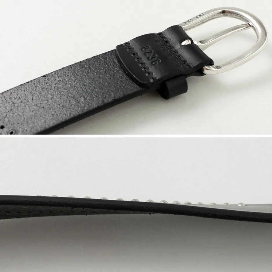 Belts^ORCIANI / Bull Soft leather with micro studs black