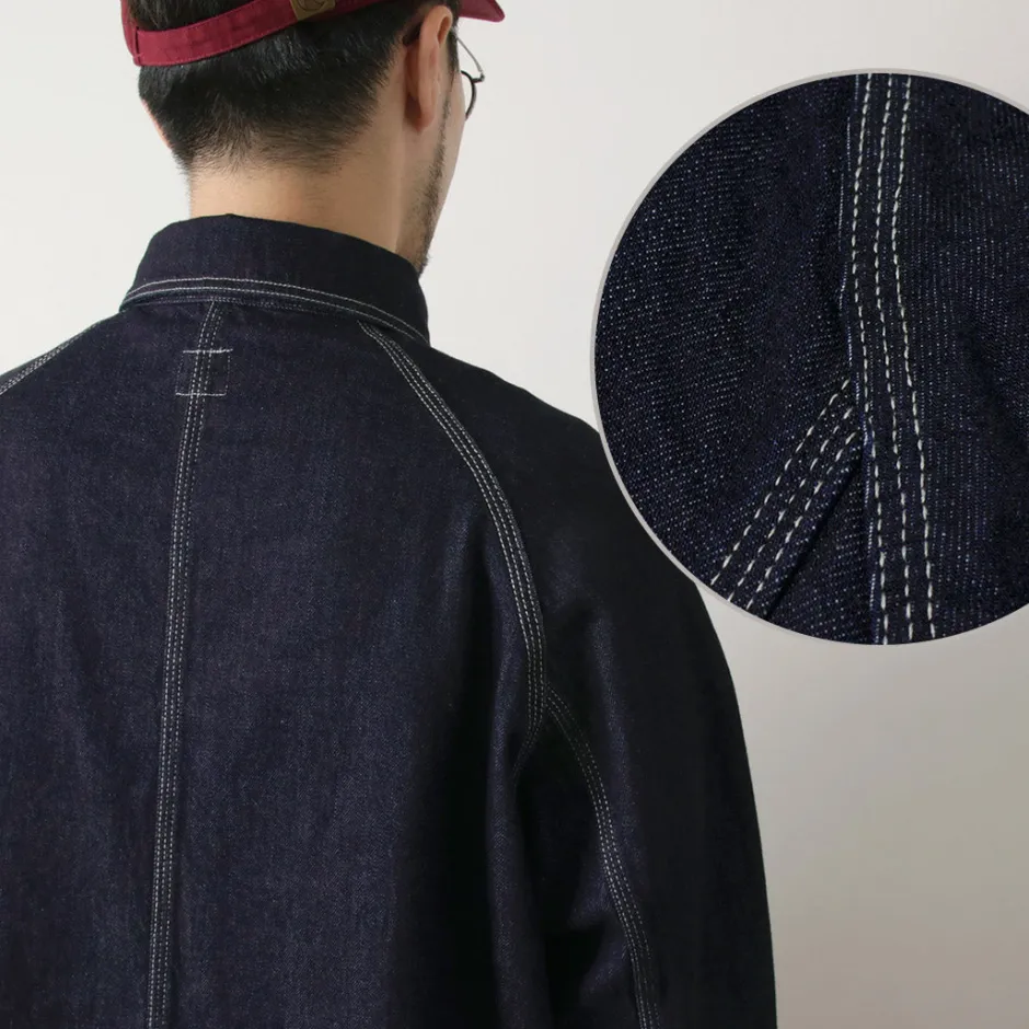 Jackets^ORDINARY FITS / Denim coverall jacket one-wash dark-indigo