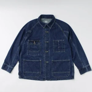 Jackets^ORDINARY FITS / Denim Coverall Jacket Used indigo