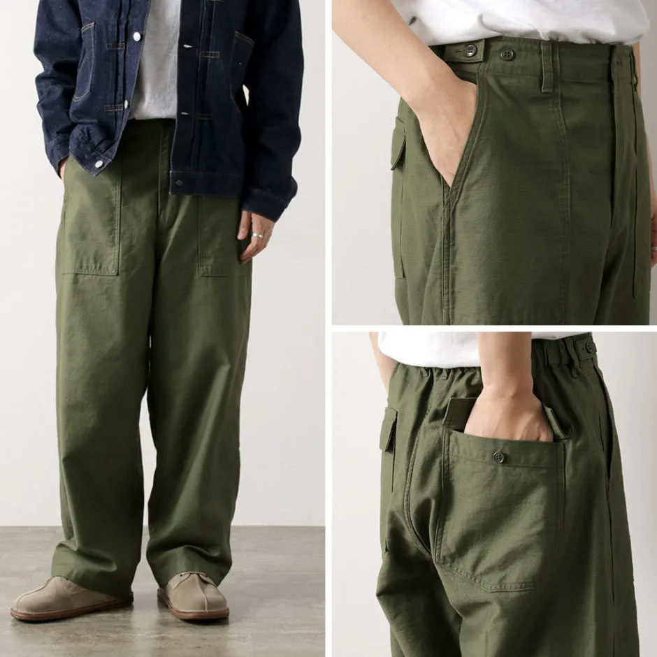 Work Pants & Chinos^ORDINARY FITS / James Fatigue Back Satin