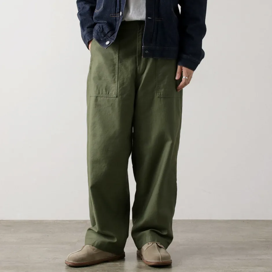 Work Pants & Chinos^ORDINARY FITS / James Fatigue Back Satin