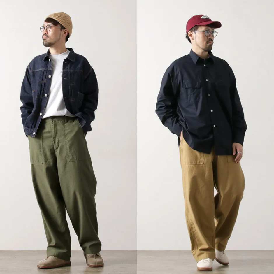 Work Pants & Chinos^ORDINARY FITS / James Fatigue Back Satin