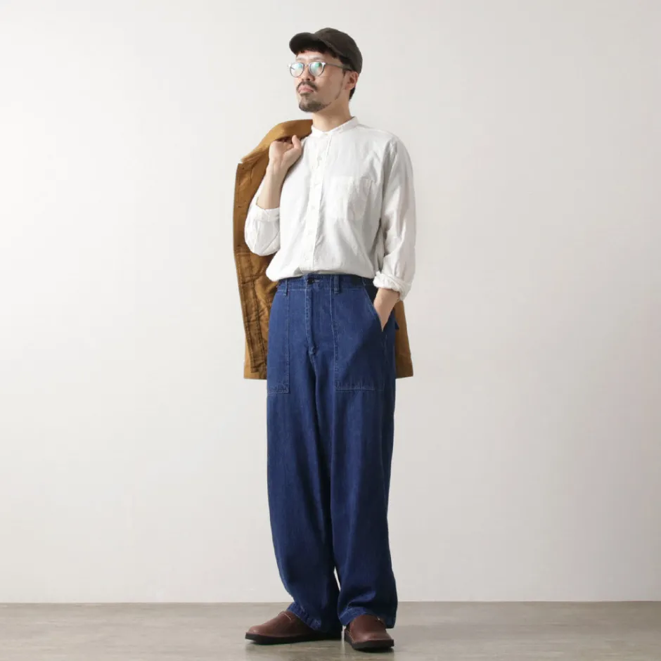 Work Pants & Chinos | Jeans^ORDINARY FITS / James Fatigue Denim with Used Finish blue