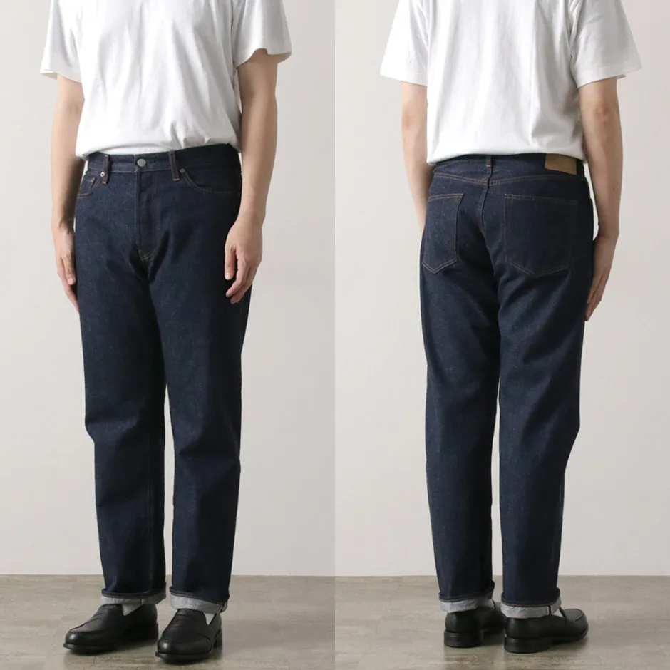 Jeans^ORDINARY FITS / Standard Denim One-Washed indigo