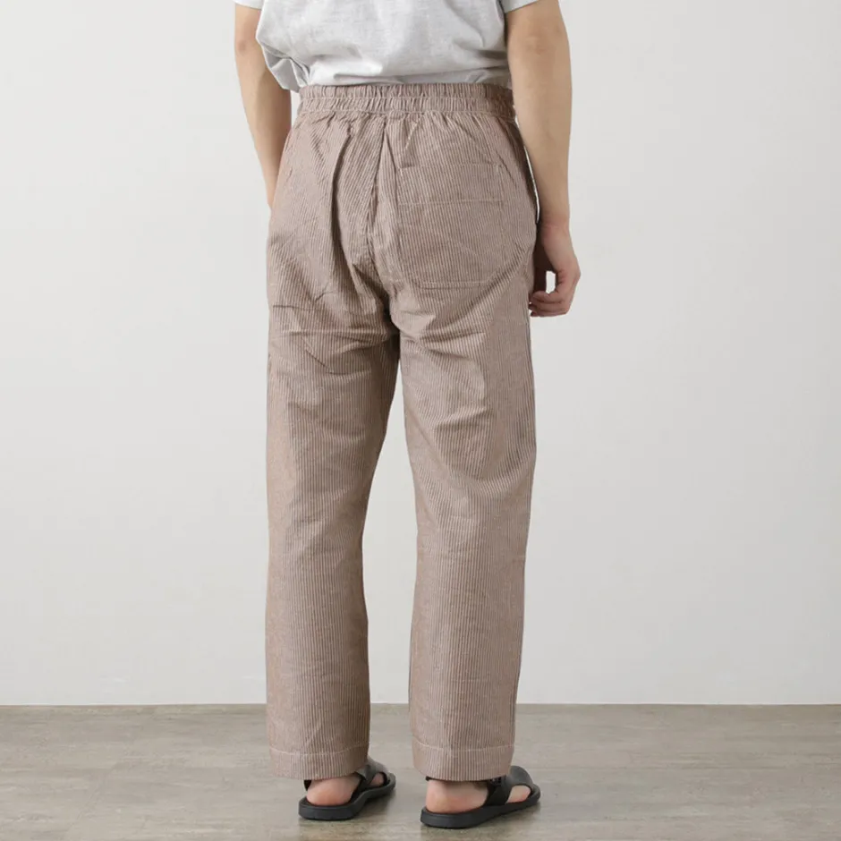 Trousers^PARAGES / Yoga Pants Linen Cotton burgundy