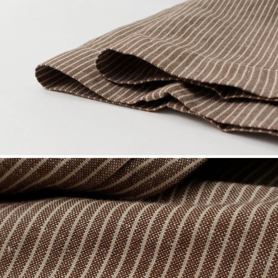 Trousers^PARAGES / Yoga Pants Linen Cotton burgundy