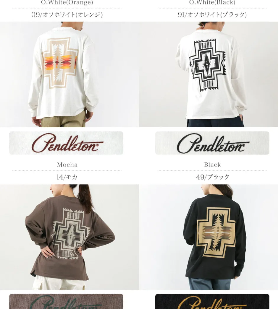 T-Shirts^PENDLETON / Back Print Long Sleeve T-Shirt