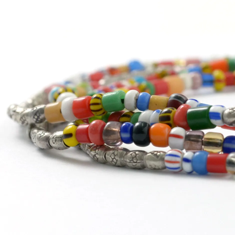 Anklets^PHADUA / African bead bracelet mix-beads