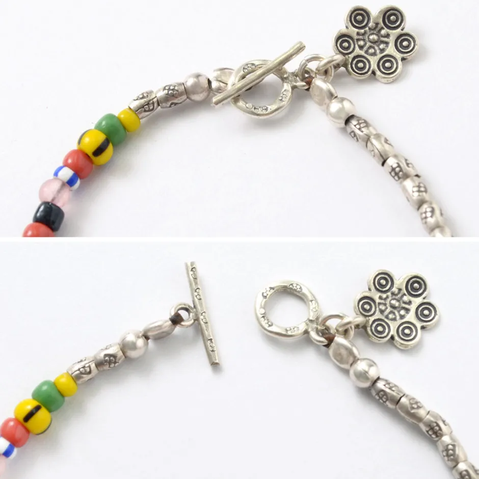 Anklets^PHADUA / African bead bracelet mix-beads