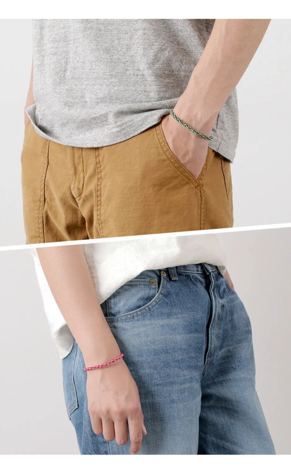Anklets^PHADUA / Bracelet Wax cord 2-tone