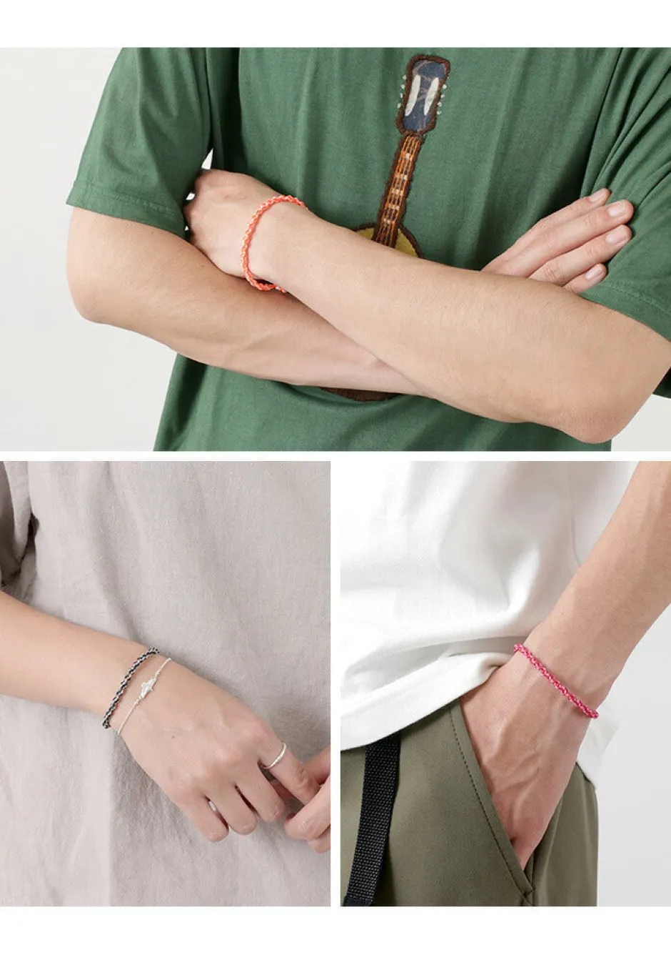 Anklets^PHADUA / Bracelet Wax cord 2-tone