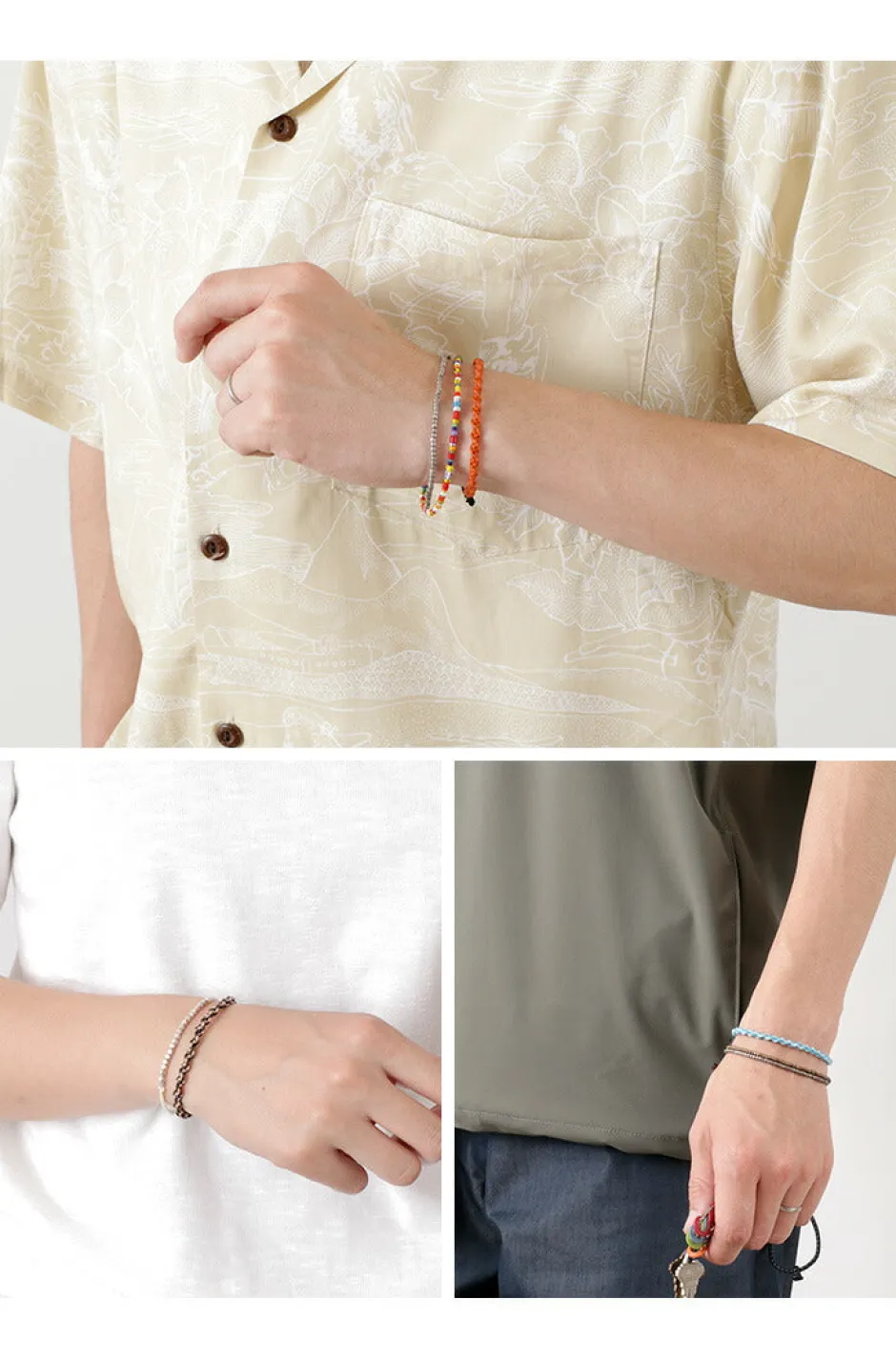 Anklets^PHADUA / Bracelet Wax cord 2-tone