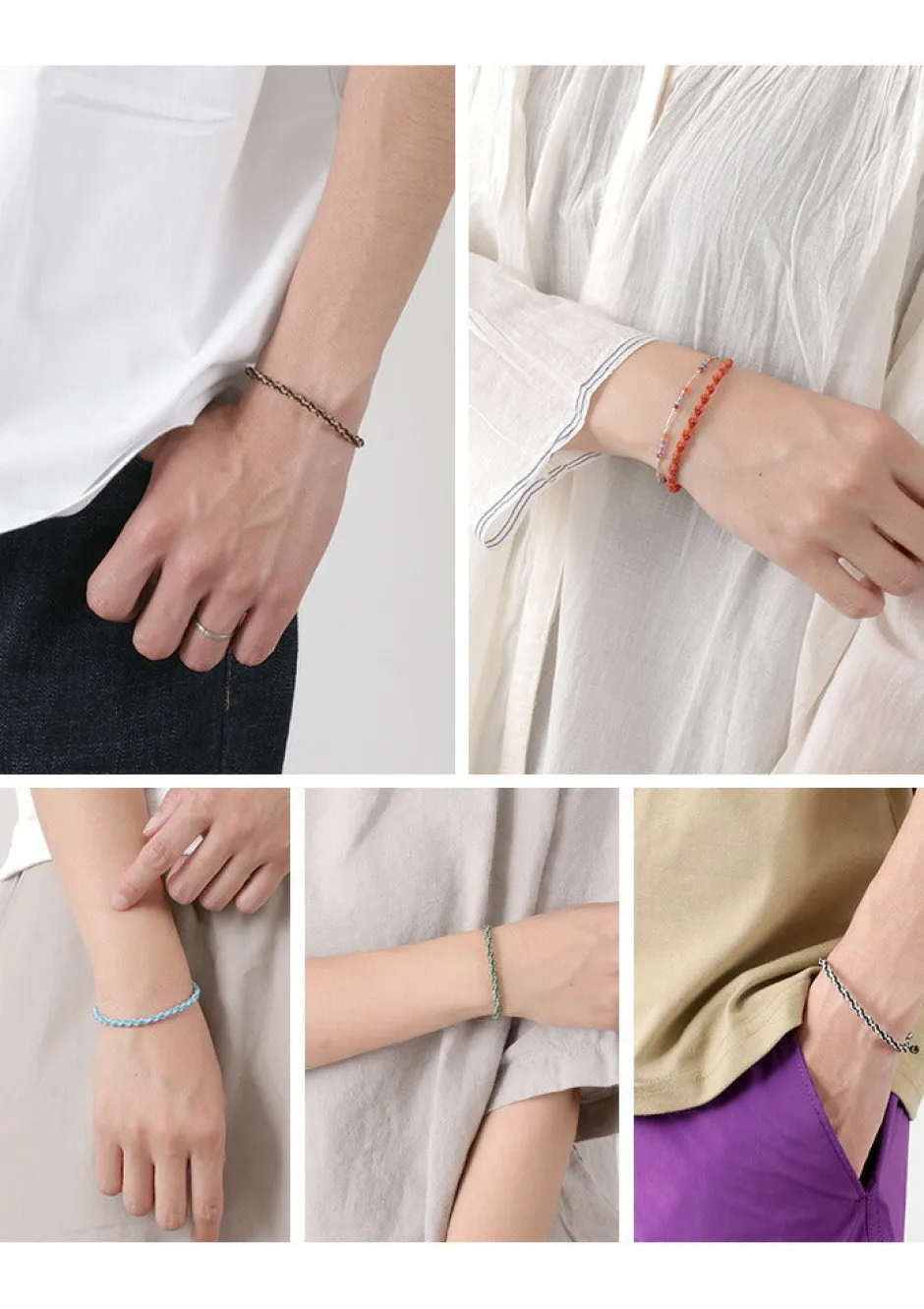 Anklets^PHADUA / Bracelet Wax cord 2-tone