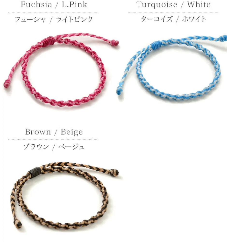 Anklets^PHADUA / Bracelet Wax cord 2-tone