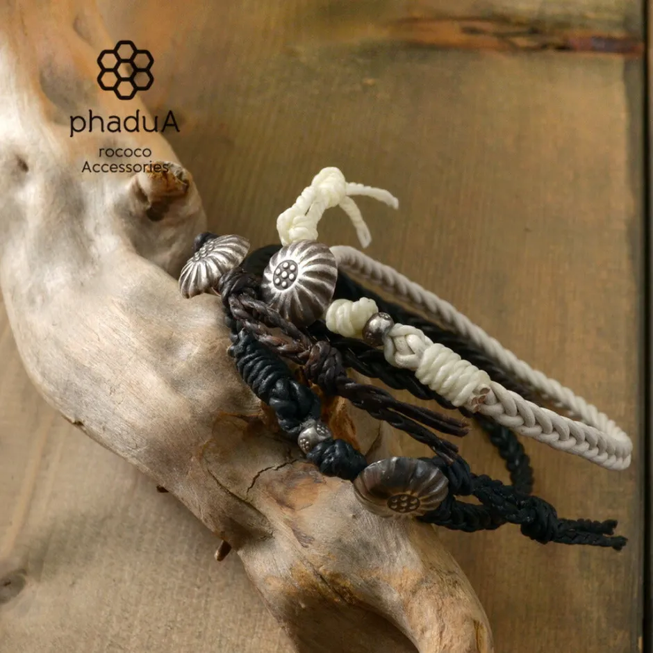 Anklets^PHADUA / Braided 1.5mm Leather Anklet