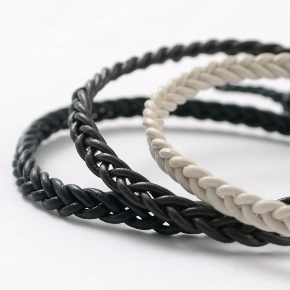 Anklets^PHADUA / Braided 1.5mm Leather Anklet