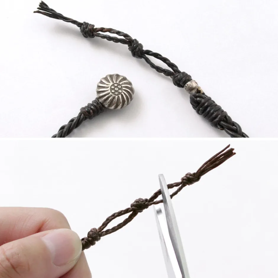 Anklets^PHADUA / Braided 1.5mm Leather Anklet